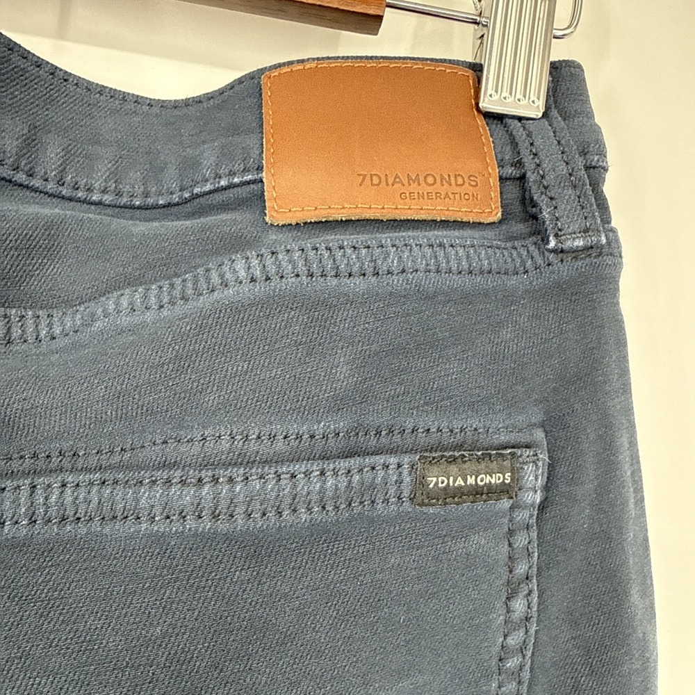 7 Diamonds Generation 5 Pocket Pants 30x32 Blue Straight Leg Stretch Casual Golf - Picture 4 of 7